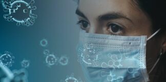 Covid: ecco la situazione aggiornata VeneziaOrientale@news: donna con mascherina covid