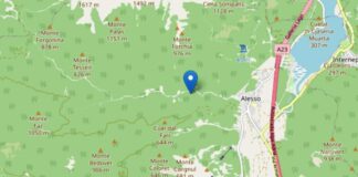 Scossa di terremoto di magnitudo 2.1 a pochi km da Trasaghis VeneziaOrientale@news: mappa con indicato il luogo del terremoto