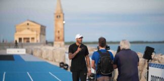 Marcell Jacobs sabato a Bibione Veneziaorientale.news Jacobs a Caorle