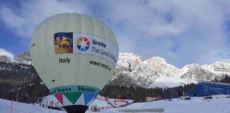 Cortina, la nuova mongolfiera ‘Veneto, the Land of Venice’ per la promozione del turismo