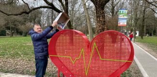 Portogruaro: un cuore per la solidarietà e per l’ambiente Il cuore per la raccolta di tappi di plastica a Portogruaro