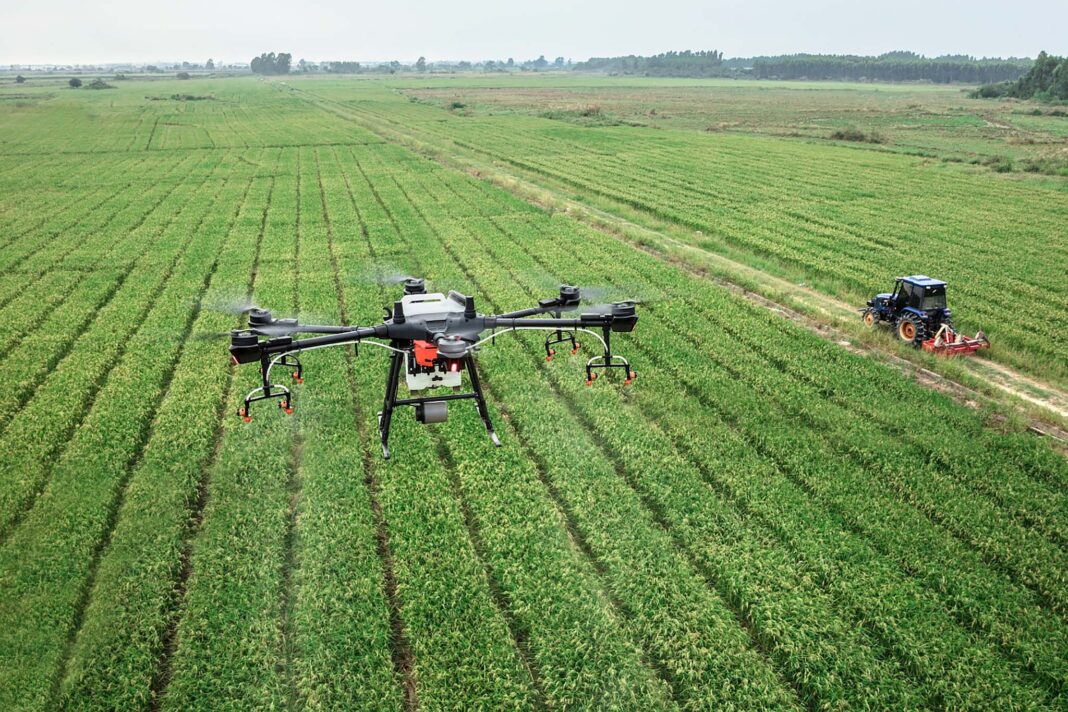 Un drone in agricoltura