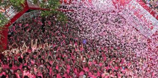Bosco del Merlo a sostegno delle donne con il progetto “Life in Rosé” Un'immagine della corsa Treviso in rosa
