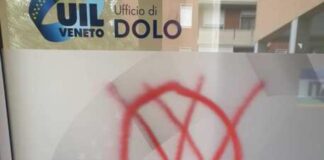 Imbrattate le sedi Uil di Dolo e San Bonifacio con scritta ‘no vax’