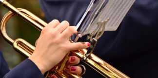 L’Orchestra di fiati del S.Cecilia per l’Anniversario della Repubblica Italiana Particolare di una tromba