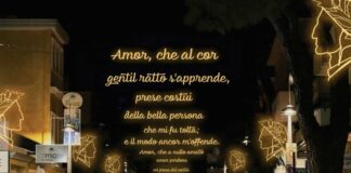 Jesolo celebra Dante: le nuove luminarie per le strade della cittÃ