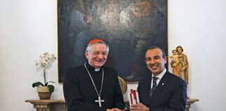 La Polizia di Stato dona l’Olio di Capaci al Patriarca Moraglia Gaetano Bonaccorso, Francesco Moraglia, olio di Capaci, dono