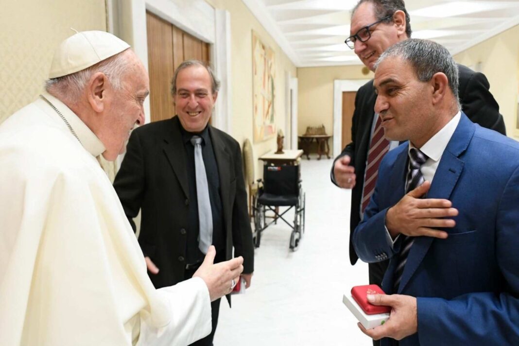 Papa Francesco, Bassam Aramin, Rami Elhanan