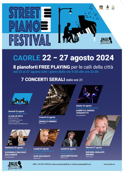 Street piano festival Caorle