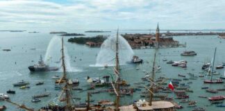 L’Amerigo Vespucci torna a Venezia Amerigo Vespucci